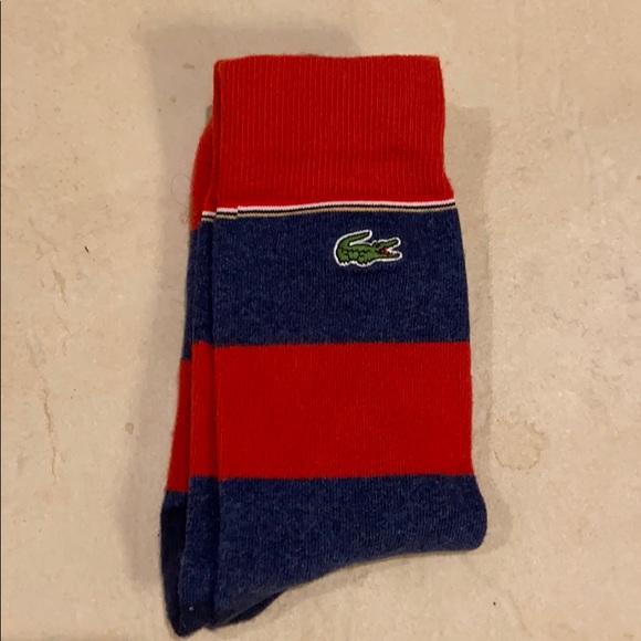Lacoste Other - 😎3 for $10‼️Lacoste red/navy dress sock